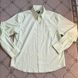 Lands' End Light Green Casual Button Down Shirt